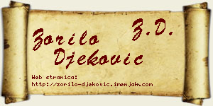 Zorilo Đeković vizit kartica